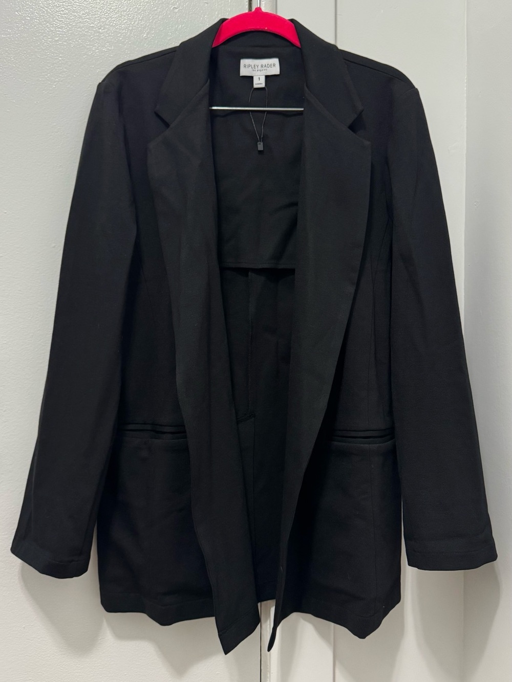RIPLEY RADER BLACK PONTE KNIT OVERSIZED BLAZER